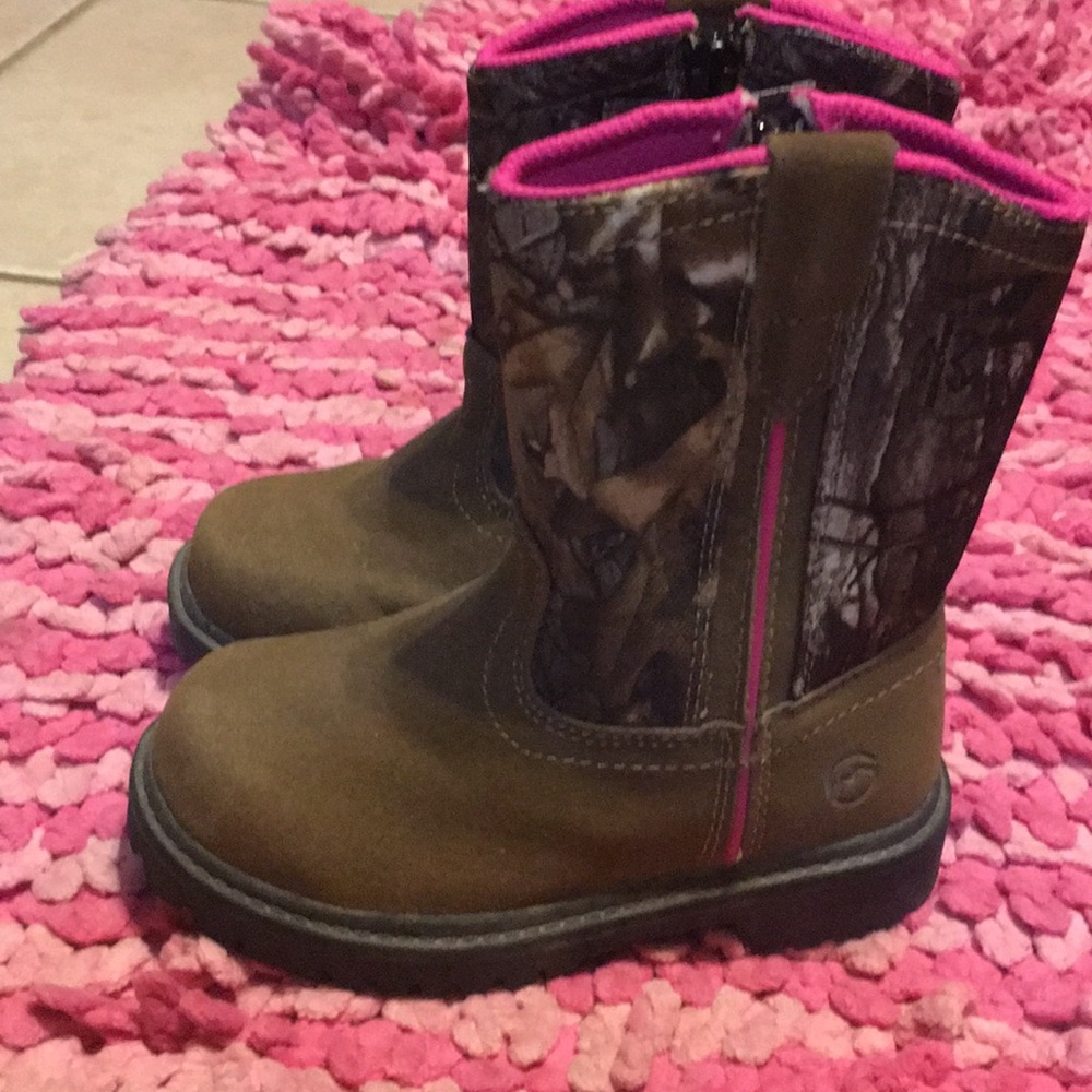 Toddler girls camp hunting boots